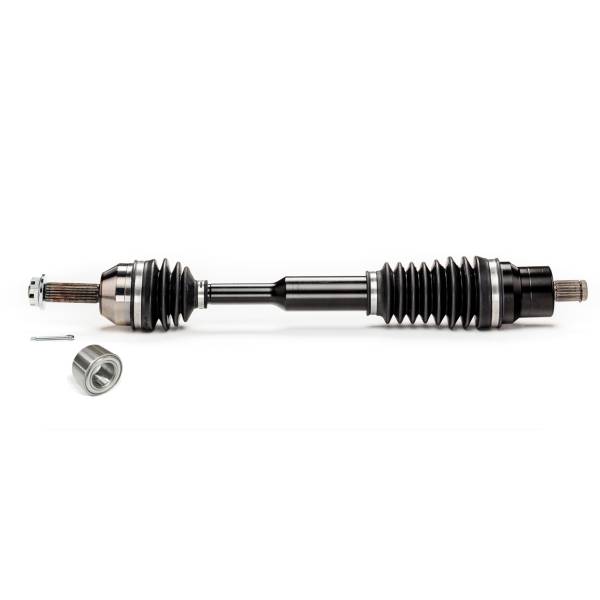Monster Axles - Monster XP Series Front CV Axle & Brg for Polaris 1332690, Left or Right, Ranger 400 500 570 800, Telescoping, Built Tough, 4340 Chromoly Steel, Direct Fit, Factory Length with 4" of Travel