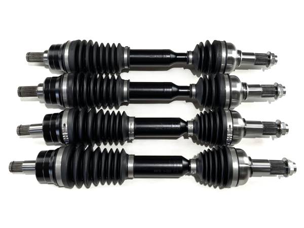 Monster Axles - Monster XP Series Full CV Axle Set for Yamaha 28P-2510J-02-00, 28P-2530V-10-00, Front & Rear, Telescoping, Built Tough, 4340 Chromoly Steel, Direct Fit, Factory Length with 4" of Travel