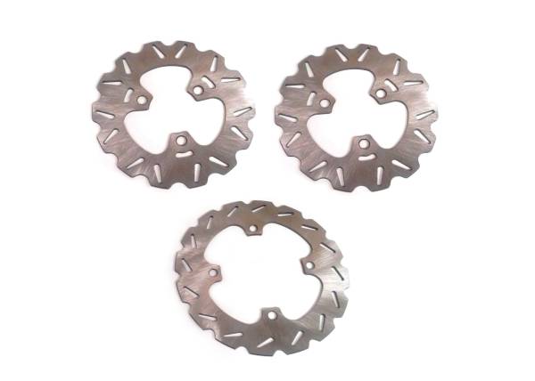 ATV Parts Connection - Performance Full Brake Rotor Set for Honda SporTrax 400 1999-2008 & SporTrax 400X 2009-2014, Front & Rear, Precision Balanced, Quiet Operation, Corrosion Resistant, Quality Tested, ATVPC