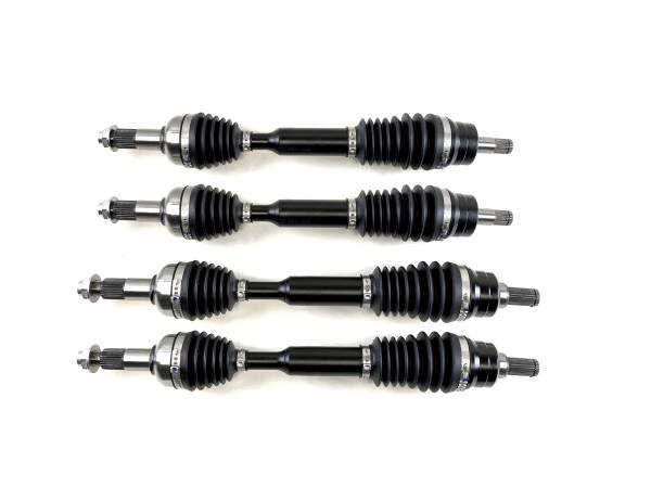 Monster Axles - Monster XP Series Full CV Axle Set for Yamaha Grizzly 700 2016-2023, Front & Rear, Telescoping, Built Tough, 4340 Chromoly Steel, Direct Fit, Factory Length with 4" of Travel