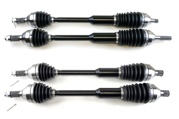 MONSTER AXLES - Monster XP Series Full CV Axle Set for Can-Am 705401686, 705401687, Front & Rear, Telescoping, Built Tough, 4340 Chromoly Steel, Direct Fit, Factory Length with 4" of Travel