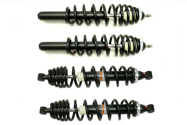 Monster Axles - Monster Performance Full Shock Set for Polaris 7041784, 7043374, Front & Rear, Ranger Series 10, Monotube, Dual-Rate, Responsive Handling, Quality Tested, Gas-charged, Anti-foam, Anti-shear