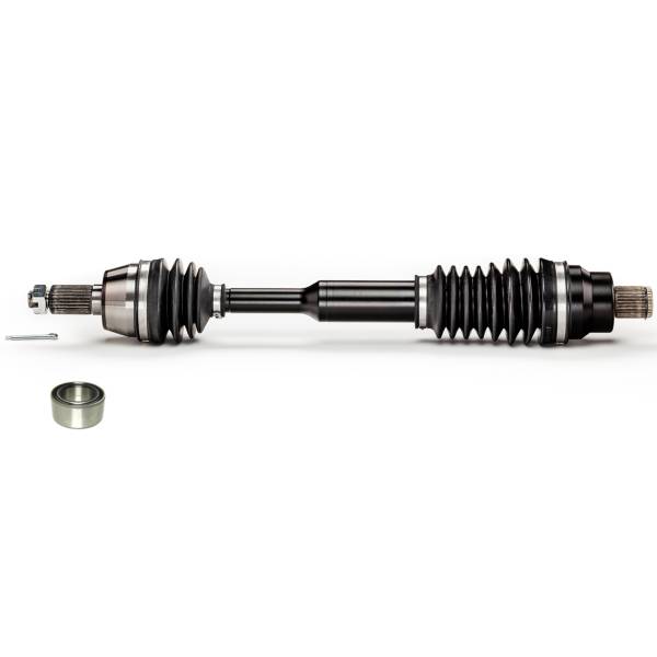 Monster Axles - Monster XP Series Rear CV Axle & Brg for Polaris 1332873, Sportsman & Scrambler 550 850 1000, Telescoping, Built Tough, 4340 Chromoly Steel, Direct Fit, Factory Length with 4" of Travel