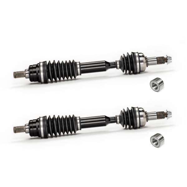 Monster Axles - Monster XP Series Rear CV Axles & Brgs for Yamaha 28P-2530V-10-00, Left & Right, Telescoping, Built Tough, 4340 Chromoly Steel, Direct Fit, Factory Length with 4" of Travel