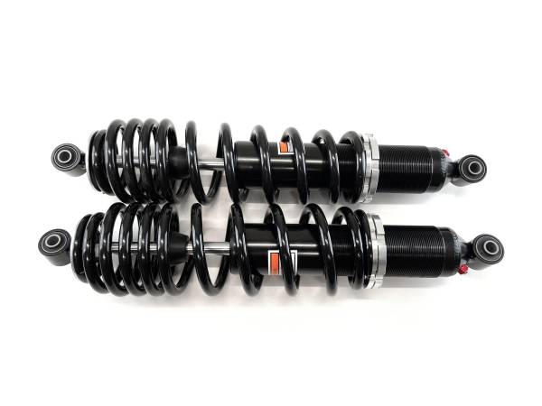 MONSTER AXLES - Monster Performance Rear Shocks for Polaris 7044139, Left & Right, Ranger 400 500 570 800, Monotube, Dual-Rate, Responsive Handling, Quality Tested, Gas-charged, Anti-foam, Anti-shear, Adjustable