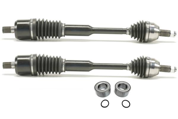 MONSTER AXLES - Monster XP Series Rear CV Axles & Brgs for Honda Talon 1000X 2019-2021, Left & Right, Telescoping, Built Tough, 4340 Chromoly Steel, Direct Fit, Factory Length with 4" of Travel