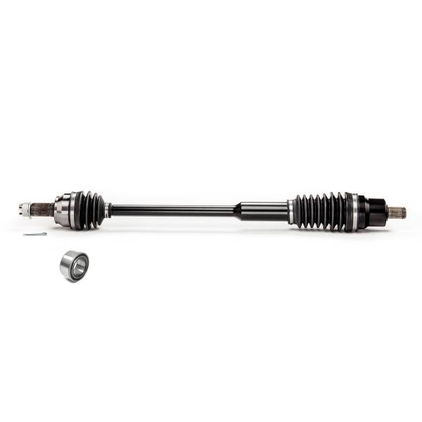 MONSTER AXLES - Monster XP Series Front CV Axle & Brg for Polaris RZR XP XP4 1000 2014-2015, Telescoping, Built Tough, 4340 Chromoly Steel, Direct Fit, Factory Length with 4" of Travel
