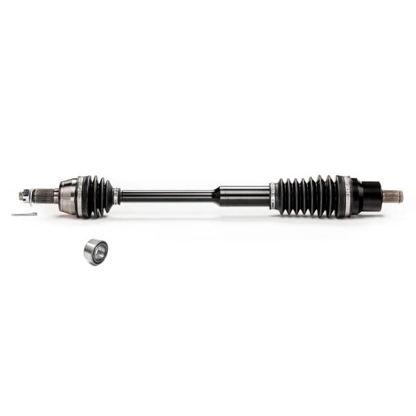 Monster Axles - Monster XP Series Front CV Axle & Brg for Polaris 1332637, Telescoping, Built Tough, 4340 Chromoly Steel, Direct Fit, Factory Length with 4" of Travel