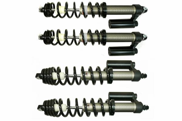 Monster Axles - Monster Performance Full Shock Set for Polaris 7044903, 7044904, 7044905, 7044906, RZR S 900 1000 Trail, Precision Made, Quality Tested, Monotube, Gas-charged, Adjustable, Anti-foam, Anti-shear