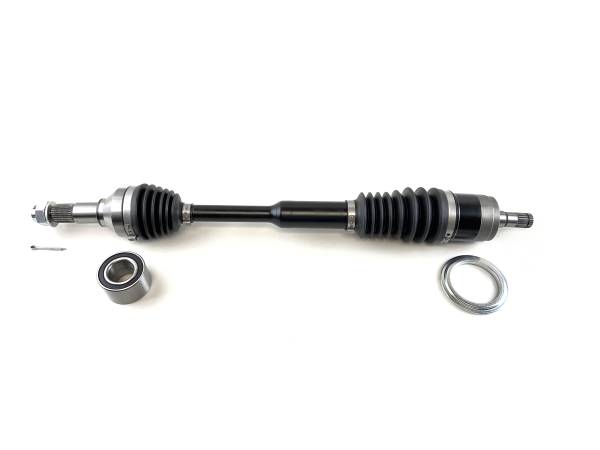 MONSTER AXLES - Monster XP Series Front Left CV Axle & Brg for Can-Am 705400953, Telescoping, Built Tough, 4340 Chromoly Steel, Direct Fit, Factory Length with 4" of Travel