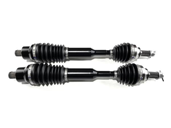 MONSTER AXLES - Monster XP Series Rear CV Axles for Polaris 1334203, Left & Right, Scrambler & Sportsman 1000 S 55", Telescoping, Built Tough, 4340 Chromoly Steel, Direct Fit, Factory Length with 4" of Travel