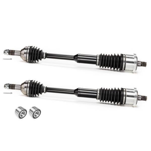 Monster Axles - Monster XP Series Rear CV Axles & Brgs for Can-Am 705502412, Left & Right, Telescoping, Built Tough, 4340 Chromoly Steel, Direct Fit, Factory Length with 4" of Travel