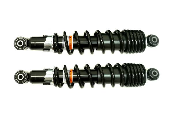 MONSTER AXLES - Monster Performance Front Shocks for Suzuki King Quad 700 & 750 2005-2018, Left & Right, Monotube, Responsive Handling, Optimal Damping, Quality Tested, Gas-charged, Anti-foam, Anti-shear, Adjustable