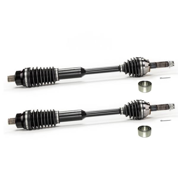 Monster Axles - Monster XP Series Rear CV Axles & Brgs for Polaris 1332960, Left & Right, RZR 900 XP 900 4 900 2011 2012 2013 2014, Telescoping, Built Tough, 4340 Chromoly Steel, Factory Length with 4" of Travel