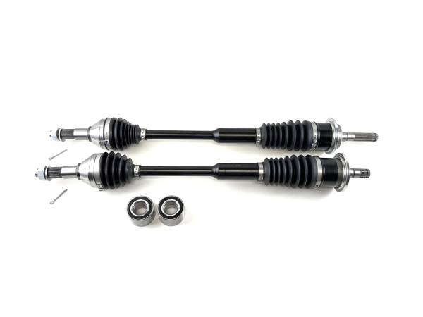 Monster Axles - Monster XP Series Front CV Axles & Brgs for Can-Am 705401387, 705401878, Left & Right, Telescoping, Built Tough, 4340 Chromoly Steel, Direct Fit, Factory Length with 4" of Travel