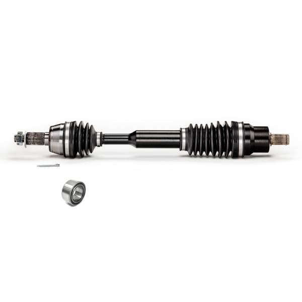 Monster Axles - Monster XP Series Front CV Axle & Brg for Polaris 1332440, Left or Right, RZR 570 800, Telescoping, Built Tough, 4340 Chromoly Steel, Direct Fit, Factory Length with 4" of Travel