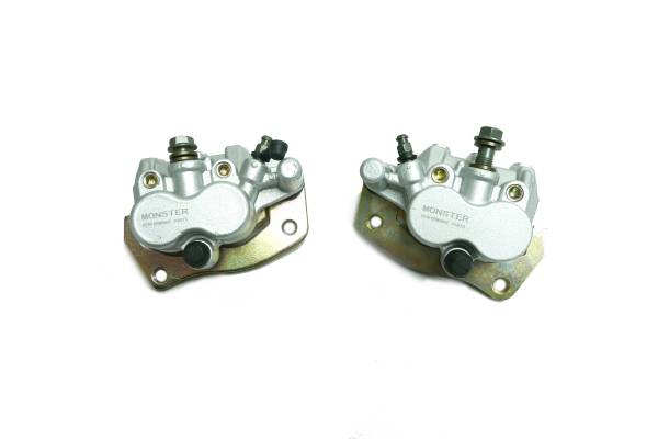 Monster Axles - Monster Loaded Front Brake Calipers for Yamaha Rhino 450 660 700, Left & Right, Precision Machined, Quiet Operation, Corrosion Resistant, Optimal Braking