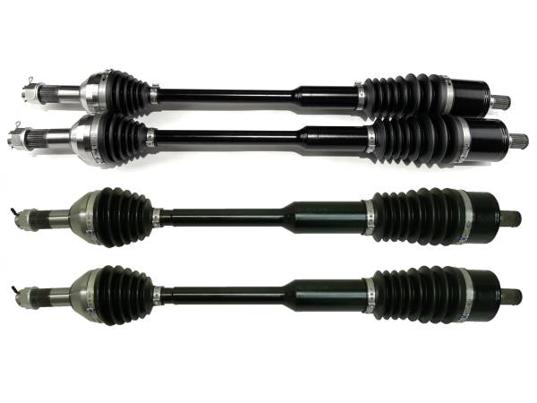 Monster Axles - Monster XP Series Full CV Axle Set for Can-Am 705402420, 705502594, 705503051, Front & Rear, Telescoping, Built Tough, 4340 Chromoly Steel, Direct Fit, Factory Length with 4" of Travel