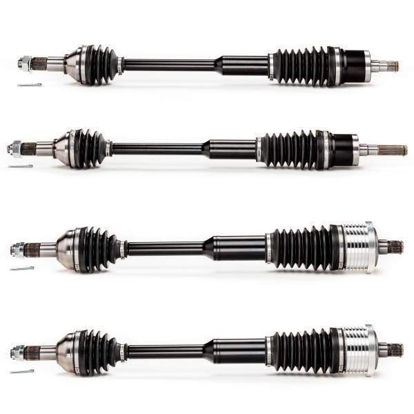 Monster Axles - Monster XP Series Full CV Axle Set for Can-Am 705401235, 705401236, 705502412, Front & Rear, Telescoping, Built Tough, 4340 Chromoly Steel, Direct Fit, Factory Length with 4" of Travel