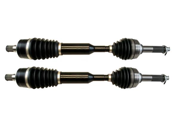 MONSTER AXLES - Monster XP Series Rear CV Axles for Kawasaki 59266-0715, Left and Right, Teryx Teryx4 800, Telescoping, Built Tough, 4340 Chromoly Steel, Direct Fit, Factory Length with 4" of Travel