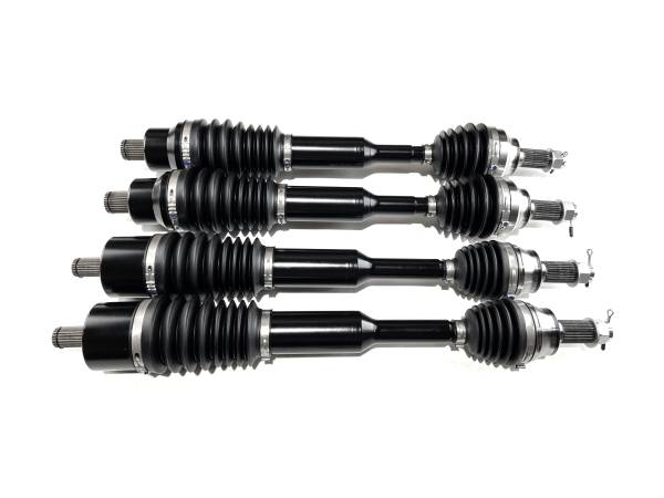 MONSTER AXLES - Monster XP Series Full CV Axle Set for Polaris 1334202, 1334203, Front & Rear, Scrambler & Sportsman 1000 S 55", Telescoping, Built Tough, 4340 Chromoly Steel, Direct Fit, Factory Length with 4" of Travel