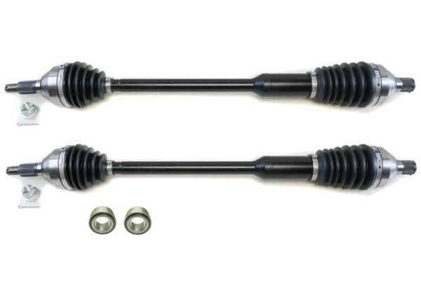 MONSTER AXLES - Monster XP Series Rear CV Axles & Brgs for Can-Am 705502362, Left & Right, Telescoping, Built Tough, 4340 Chromoly Steel, Direct Fit, Factory Length with 4" of Travel