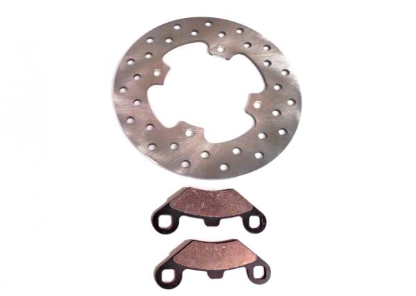 ATV Parts Connection - Performance Front Brake Rotor with Pads for Polaris 5248378, Optimal Braking, Quality Tested, Quiet Operation, Precision Balanced, Corrosion Resistant, ATVPC