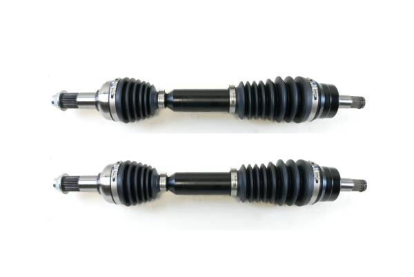 MONSTER AXLES - Monster XP Series Front CV Axles for Yamaha 28P-2510J-02-00, Left & Right, Telescoping, Built Tough, 4340 Chromoly Steel, Direct Fit, Factory Length with 4" of Travel