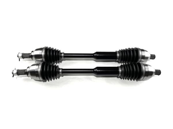 MONSTER AXLES - Monster XP Series Rear CV Axles for Polaris 1336922, Left & Right, RZR PRO XP XP4, Telescoping, Built Tough, 4340 Chromoly Steel, Direct Fit, Factory Length with 4" of Travel
