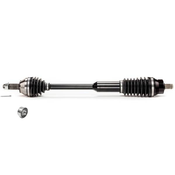 MONSTER AXLES - Monster XP Series Front CV Axle & Brg for Polaris 1332825, Left or Right, RZR 900 XP XP4 900, Telescoping, Built Tough, 4340 Chromoly Steel, Direct Fit, Factory Length with 4" of Travel