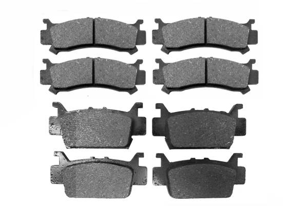 MONSTER AXLES - Monster Performance Full Brake Pad Set for Honda Talon 1000 & Pioneer 1000, Front & Rear, Quiet Braking, Low-Dust, All-Weather, Quality Tested