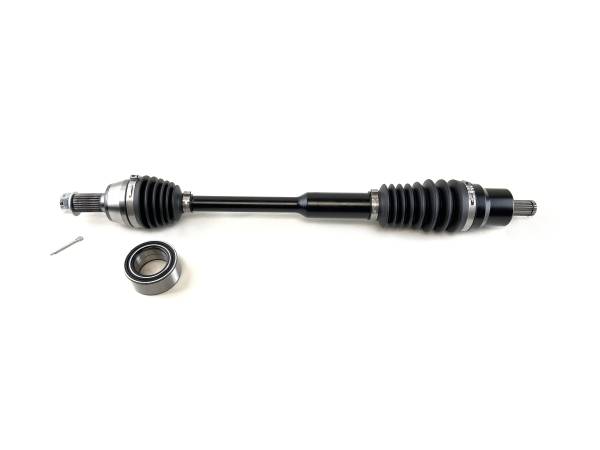 Monster Axles - Monster XP Series Front CV Axle & Brg for Polaris 1332858, Left or Right, Ranger Diesel 900, Diesel Crew, Telescoping, Built Tough, 4340 Chromoly Steel, Direct Fit, Factory Length with 4" of Travel