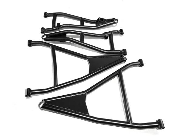 Monster Axles - Monster Performance A-Arms for Can-Am Maverick X3 Turbo R & RR 72" 2019-2023, Precision Machined, 4130 Chromoly Steel, Heavy Duty, Set of 4, Black Powder Coat