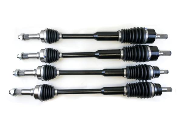 Monster Axles - Monster XP Series Full CV Axle Set for Yamaha 2HC-2518F-01-00, 2HC-2531H-13-00, Front & Rear, Telescoping, Built Tough, 4340 Chromoly Steel, Direct Fit, Factory Length with 4" of Travel