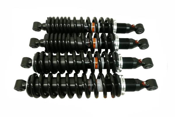 Monster Axles - Monster Performance Full Shock Set for CFMOTO 9GQ0-050500 9GQ0-060500, Front & Rear, CFORCE 400 500, Gas-charged, Anti-foam, Anti-shear, Optimal Damping, Quality Teste