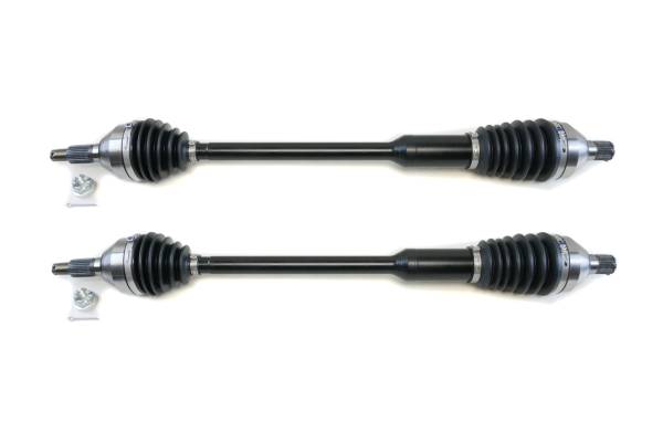 MONSTER AXLES - Monster XP Series Rear CV Axles for Can-Am 705502362, Left & Right, Telescoping, Built Tough, 4340 Chromoly Steel, Direct Fit, Factory Length with 4" of Travel