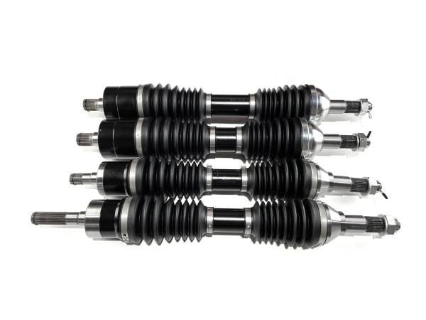 MONSTER AXLES - Monster XP Series Full CV Axle Set for Can-Am XMR Outlander & Renegade 570 650 850 1000, Front & Rear, Telescoping, 4340 Chromoly, Factory Length with 4" of Travel