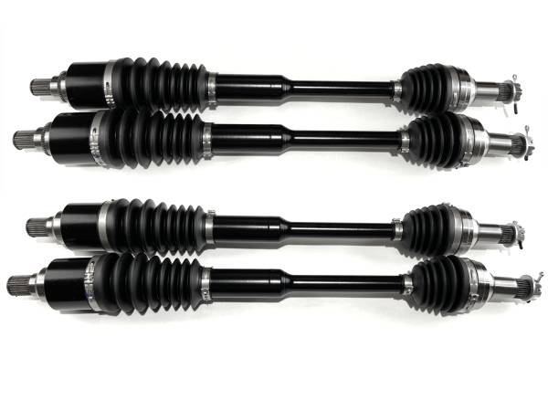 MONSTER AXLES - Monster XP Series Full CV Axle Set for Arctic Cat 2502-356, 2502-357, Prowler XT & HDX XT, Front & Rear, Telescoping, Built Tough, 4340 Chromoly, Direct Fit, Factory Length with 4" of Travel