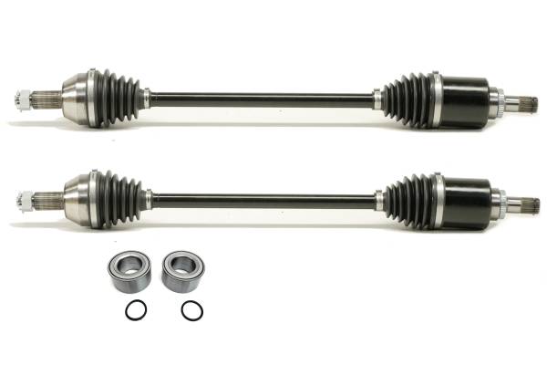 MONSTER AXLES - Monster XP Series Front CV Axles & Brgs for Honda Talon 1000R 2019-2021, Left & Right, Telescoping, Built Tough, 4340 Chromoly Steel, Direct Fit, Factory Length with 4" of Travel