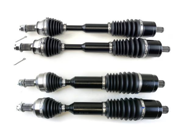 MONSTER AXLES - Monster XP Series Full CV Axle Set for Polaris 1333948, 1333949, Front & Rear, Telescoping, Built Tough, 4340 Chromoly Steel, Direct Fit, Factory Length with 4" of Travel