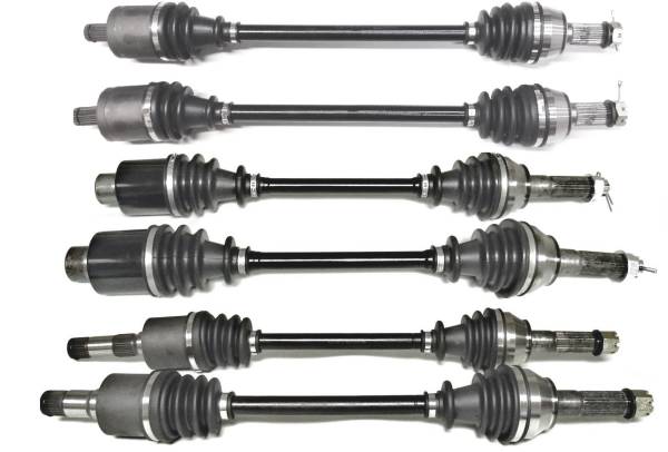 ATV Parts Connection - Precision Full CV Axle Set for Polaris Ranger 800 6x6 2010-2017, Front, Middle & Rear, Quality Tested, Heat-Treated, 4140 Chromoly Steel, Exact Fit, ATVPC