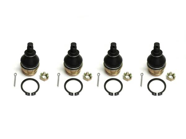 ATV Parts Connection - Precision Full Ball Joint Set for Honda 51355-HN0-A01, Upper & Lower, Set of 4, Exact Fit, Corrosion Resistant, Low-Friction, Pre-Greased, ATVPC