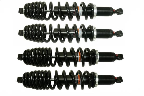 MONSTER AXLES - Monster Performance Full Shock Set for Can-Am 706203374, 706002853, Monotube, Responsive Handling, Quality Tested, Gas-charged, Anti-foam, Anti-shear, Adjustable