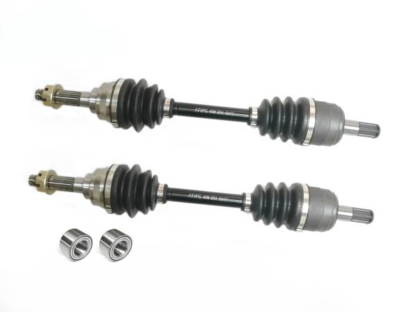 ATV Parts Connection - Precision Front CV Axles & Brgs for Kawasaki 59266-1104, Left & Right, Quality Tested, Heat-Treated, 4140 Chromoly Steel, Exact Fit, ATVPC