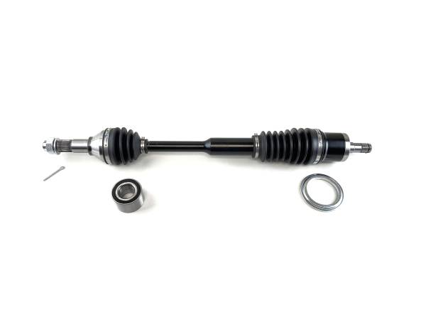 MONSTER AXLES - Monster XP Series Front Left CV Axle & Brg for Can-Am Maverick XC XXC 1000 2014-2017, Telescoping, Built Tough, 4340 Chromoly Steel, Direct Fit, Factory Length with 4" of Travel