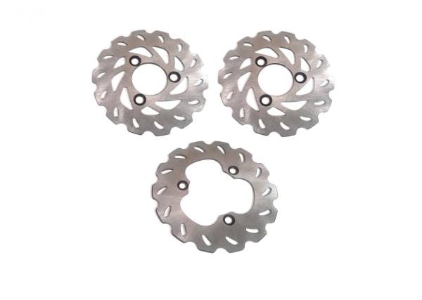 ATV Parts Connection - Performance Full Brake Rotor Set for Suzuki QuadRacer 450 2006-2009 LT-R450, Optimal Braking, Quality Tested, Quiet Operation, Precision Balanced, Corrosion Resistant, ATVPC