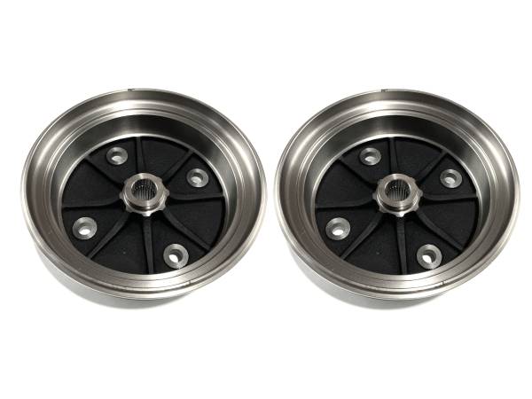 ATV Parts Connection - Rear Brake Drums for Kawasaki 41038-0035, Left & Right, Mule 3000 3010 4000 4010 KAF620 KAF950 2001-2023, Set of 2, Smooth Stopping, Quality Tested, Quiet Operation, Balanced, Fade Resistant, ATVPC