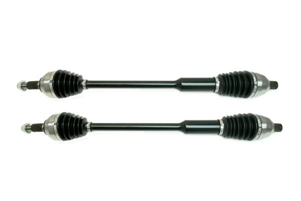 MONSTER AXLES - Monster XP Series Rear CV Axles for Polaris 1334593, Left & Right, RZR Turbo R R4, Telescoping, Built Tough, 4340 Chromoly Steel, Direct Fit, Factory Length with 4" of Travel