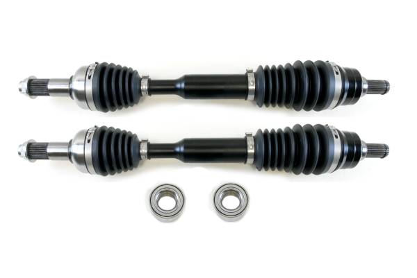 Monster Axles - Monster XP Series Rear CV Axles & Brgs for Yamaha Grizzly 700 2014-2015, Left & Right, Telescoping, Built Tough, 4340 Chromoly Steel, Direct Fit, Factory Length with 4" of Travel