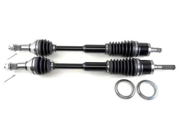 MONSTER AXLES - Monster XP Series Front CV Axles for Can-Am Maverick XC XXC 1000 2014-2017, Left & Right, Telescoping, Built Tough, 4340 Chromoly Steel, Direct Fit, Factory Length with 4" of Travel